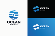 Ocean Letter O - Global Connection, a Branding & Logo Template by Design_Planet (Thumbnail 1 of 3)