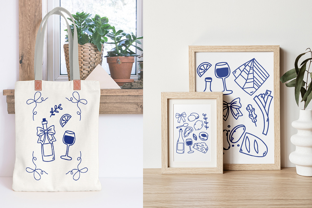 Summer Picnic Elements - Doodle Art, an Illustration by Moonberry_Studio (Photo 9 of 14)