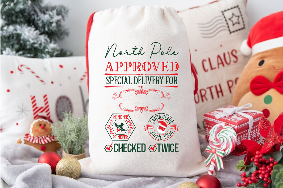 Santa Sack SVG Bundle, an Object Graphic by Regulrcrative (Photo 5 of 7)