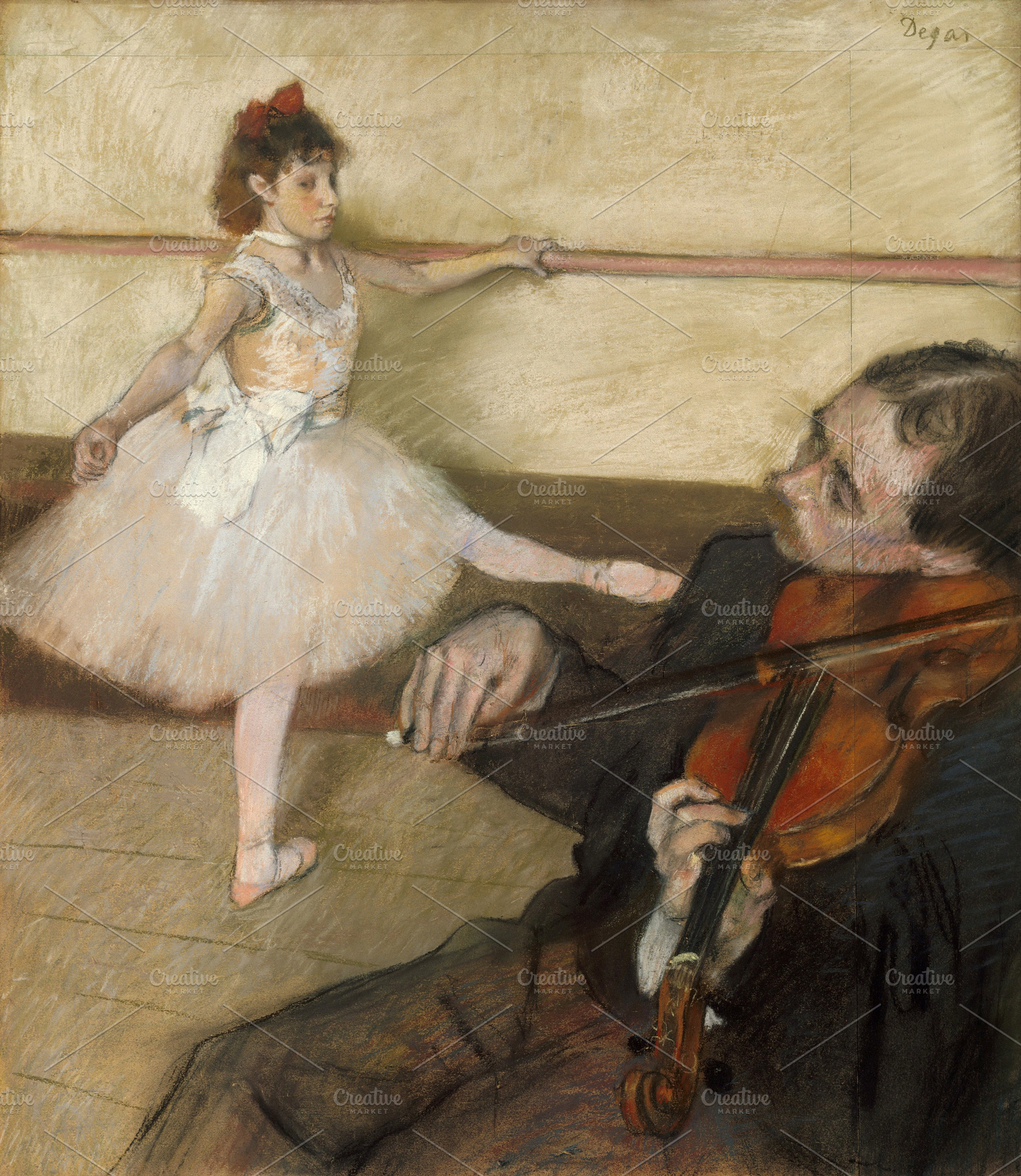 The Dance Lesson by Edgar Degas, an Arts & Entertainment Photo by BOOCYS