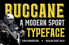 Buccane - A Modern Sport Font