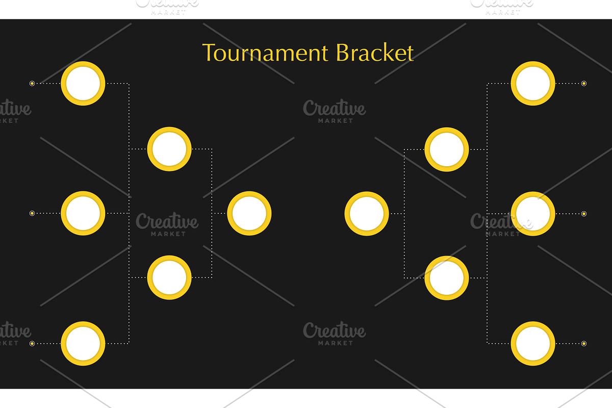 Tournament bracket for game, a Sport Illustration by Vector Creator