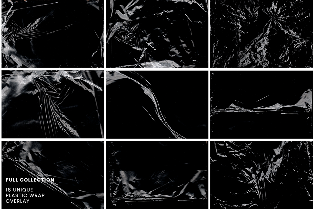 Crumpled Plastic Overlay Collection, a Texture Graphic by Ary_ngeblur (Photo 3 of 5)