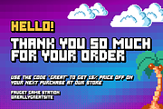 Over Pixel is Retro Pixel Font, a Sans Serif Font by Brown Cupple (Thumbnail 5 of 8)