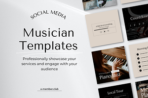 Musician Social Media Templates