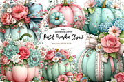 Pastel Pumpkin Clipart, a Seasonal Illustration by CreationArt (Thumbnail 1 of 7)