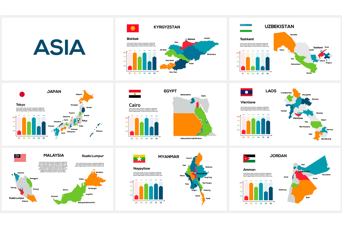Maps Presentation Canva Template preview 4