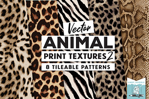 Vector Animal Print Patterns Pack 2