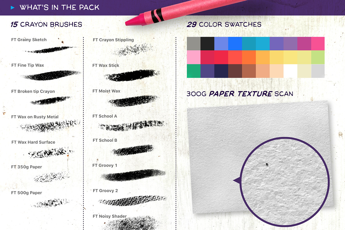 Crayon - Procreate Brush Pack preview 6