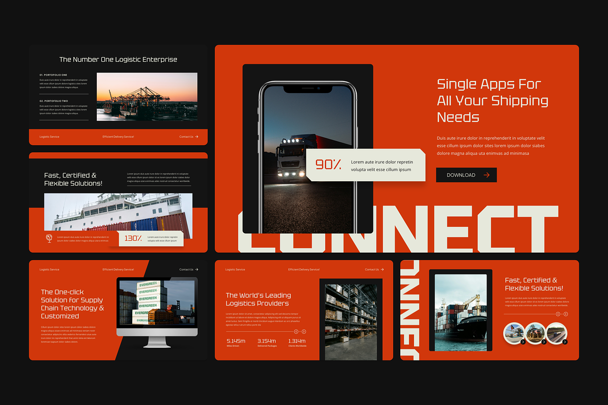 Logistic Keynote, a Presentation Template by YossyOneStd (Photo 7 of 7)