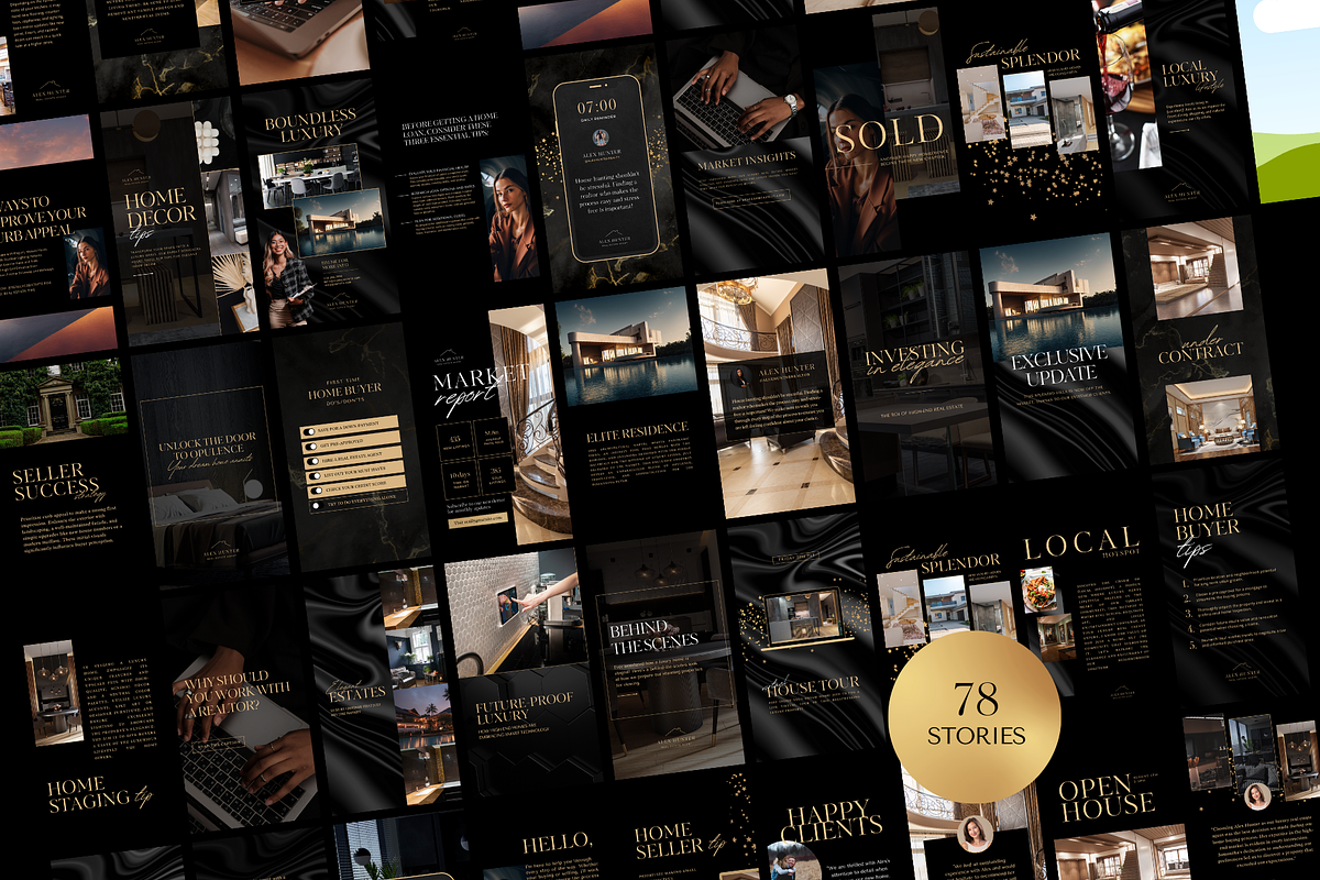 Luxury Real Estate Social Templates, a Social Media Template by Galaxybomb (Photo 7 of 9)