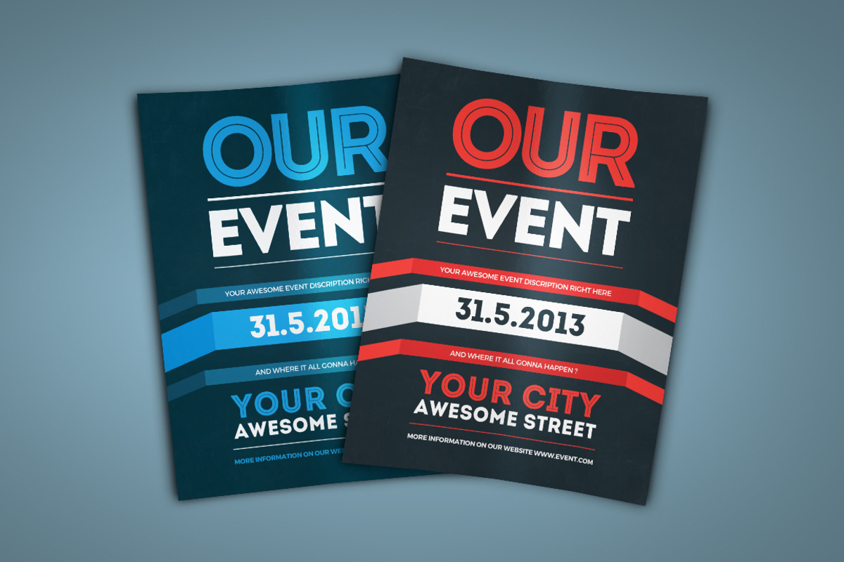 Our Event Flyer PSD Template, a Flyer Template by M K GRAPHICS (Photo 4 of 6)