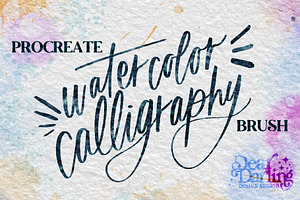 Transparent Watercolor Calligraphy