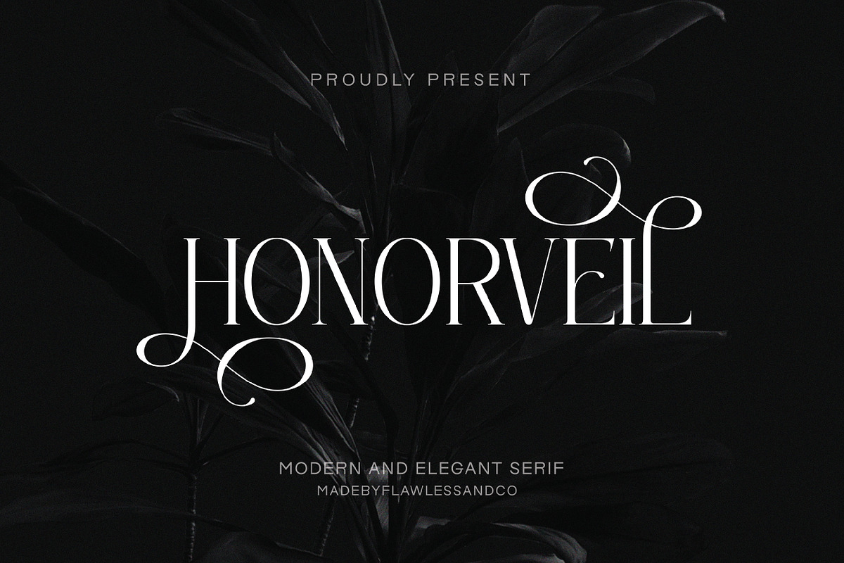 Honorveil - Elegant Serif Font, a Serif Font by Flawless And Co (Photo 1 of 10)