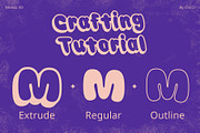 Monaz 3D, a Sans Serif Font by Craft Supply Co. (Thumbnail 2 of 8)