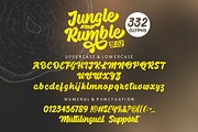 Jungle Rumble - Retro script Font, a Script Font by Four Lines Std. (Thumbnail 8 of 11)