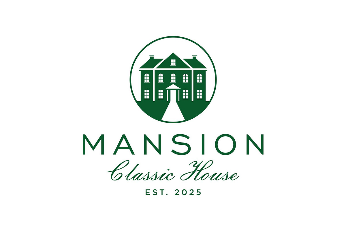 Luxury Mansion Logo Template