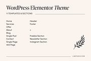 Feminine WordPress Theme Elementor, a WordPress Template by Liw studio (Thumbnail 3 of 8)