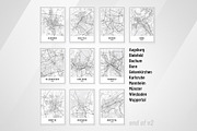 Germany City Street Maps - Print Art, an Illustration by AdrianDragne (Thumbnail 8 of 10)