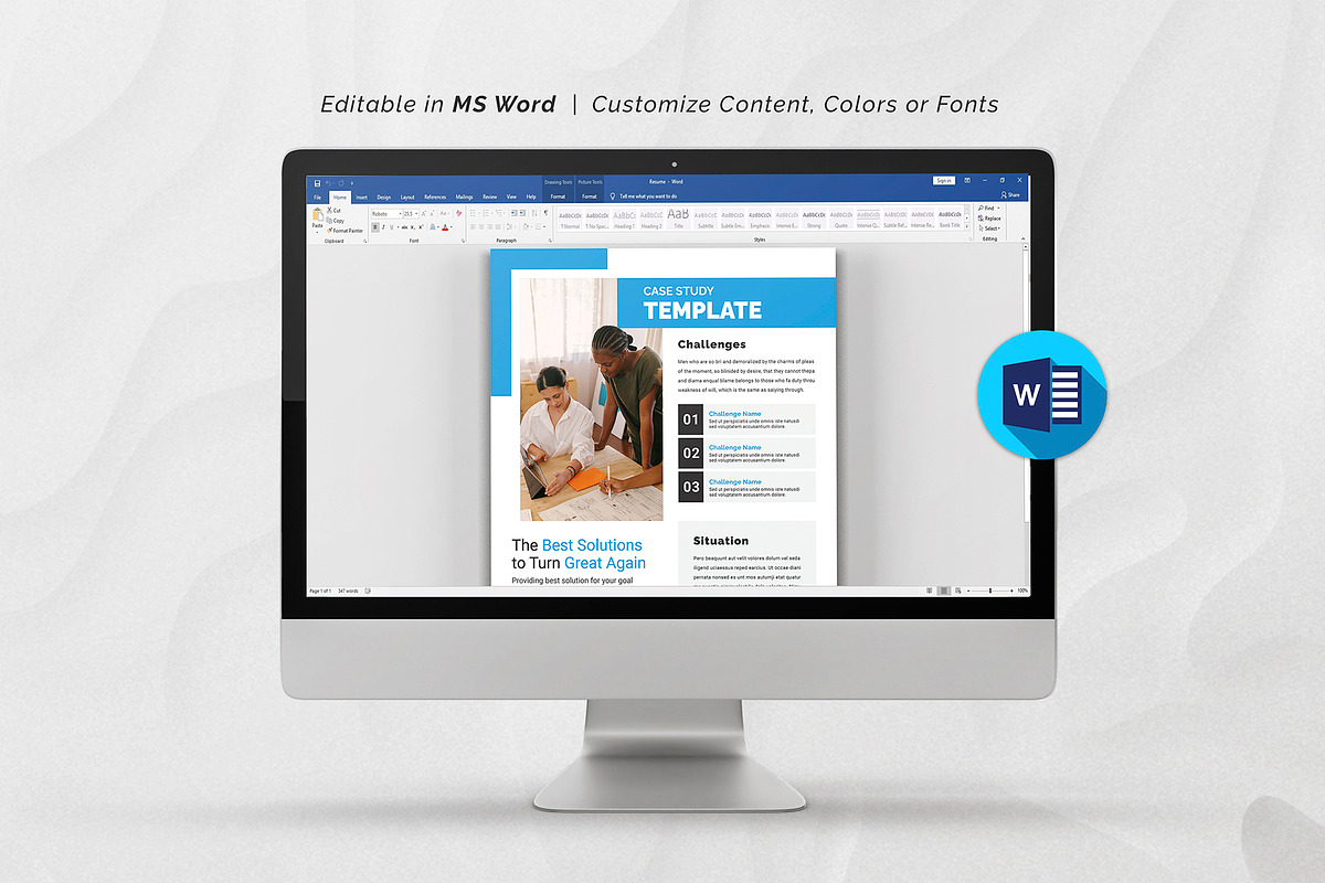 canva Case Study Template, a Brochure Template by DesignDevisers (Photo 8 of 9)