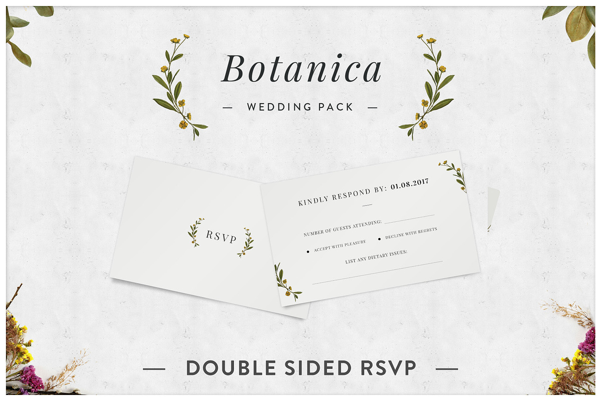 Botanica - Wedding Suite [print], an Invitation Template by Europe.graphics (Photo 5 of 6)