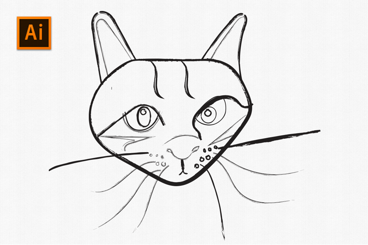 Handdrawn Ink Brushes Illustrator, a Brush Add-On by Bene's shop (Photo 1 of 5)