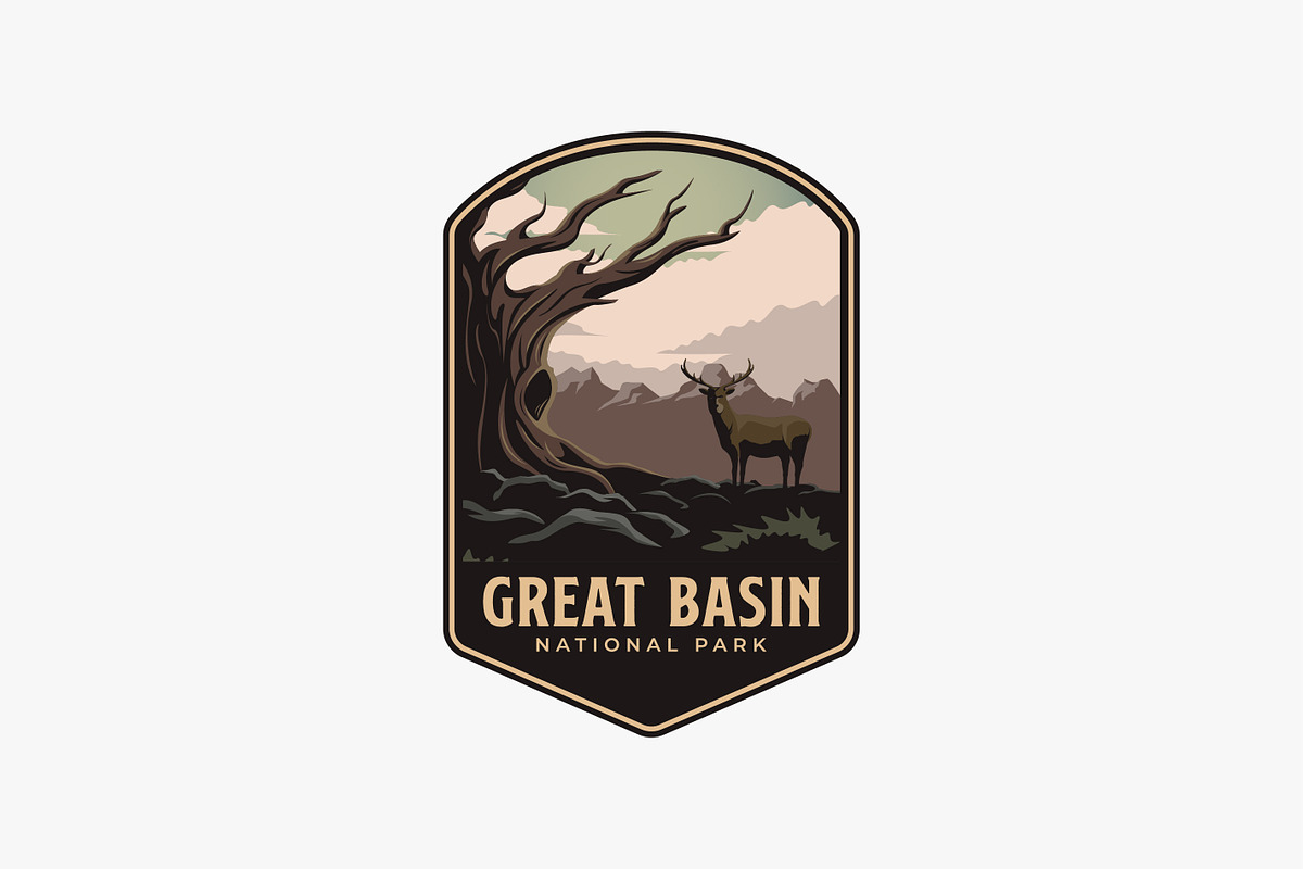 Great Basin National Park logo patch, a Branding & Logo Template by DOMHOUZE
