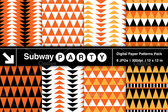 Tribal Style Halloween Papers preview 2