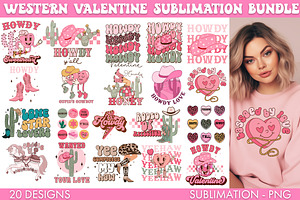 Western Valentine's Day PNG Bundle