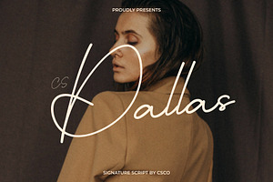 CS Dallas – Signature Font, a Script Font by Craft Supply Co.