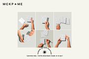 US A2 greeting card mockup set, a Merchandise Mockup by MCKP*ME (Thumbnail 2 of 7)