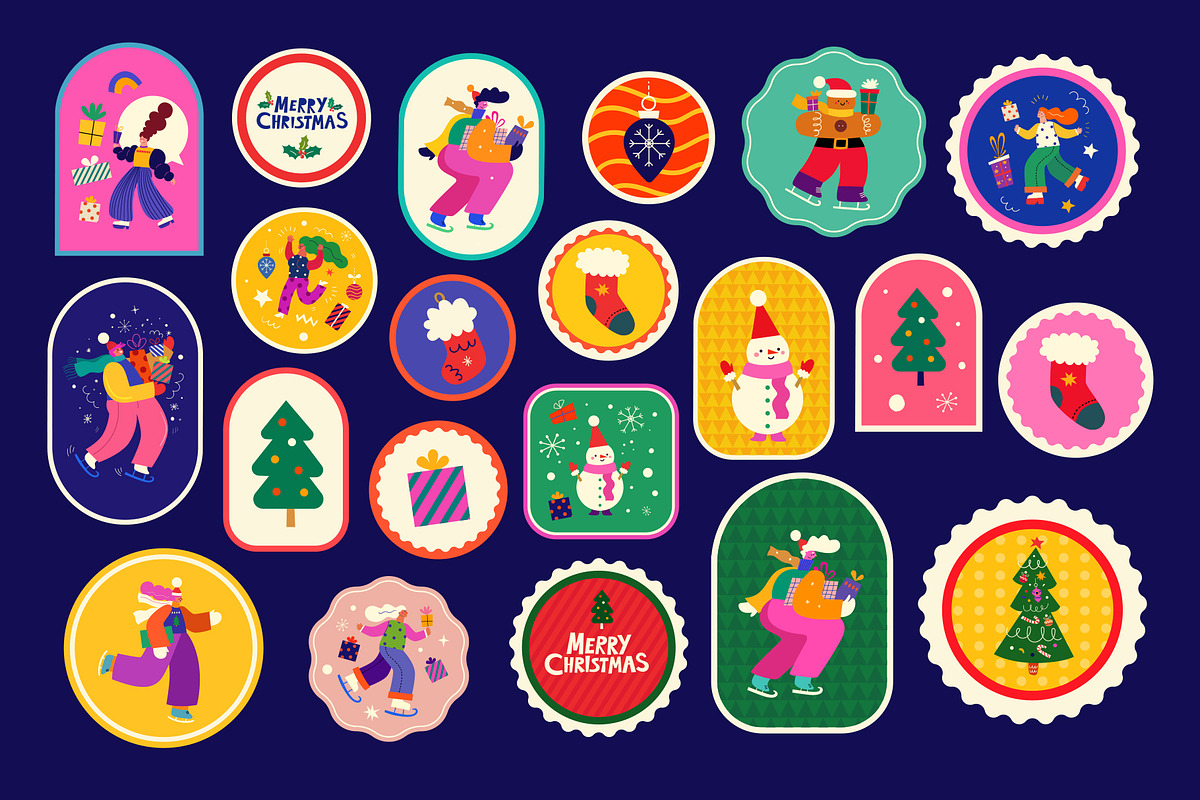 Merry Christmas and Happy New Year!, a Seasonal Illustration by MoleskoStudio (Photo 13 of 27)