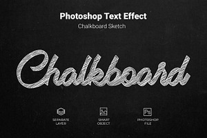 Chalkboard Sketch Text Style Effect, a Layer Style Add-On by zahidhossainalif
