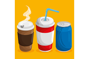 Colorful Beverages Design