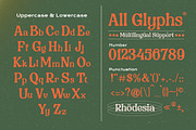 Rhodesia - Retro Serif Font, a Sans Serif Font by Get Studio (Thumbnail 10 of 10)