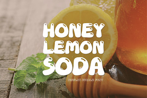 Bubble Display Font-Honey Lemon Soda