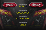 Bathory, a Blackletter Font by Burntilldead (Thumbnail 10 of 12)