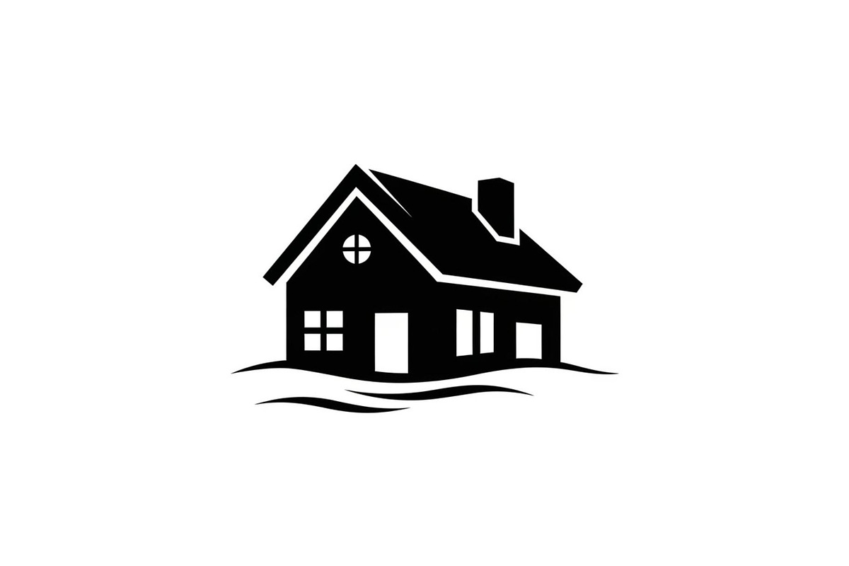 50 Flooded Home Silhouette Bundle, an Illustration by Designs_River (Photo 25 of 51)