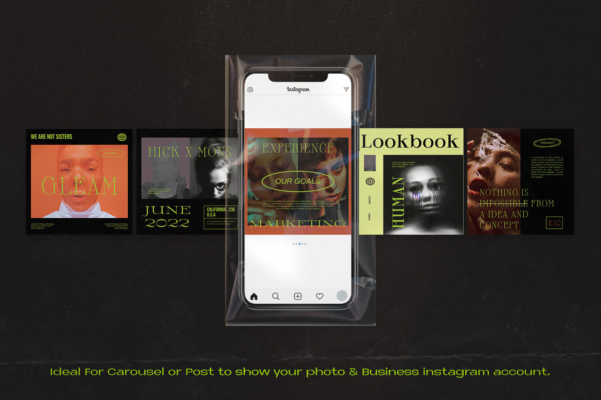 GLEAM - New Hype Brand Social Media, a Social Media Template by Dirtytemp Studio (Photo 3 of 5)