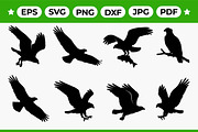 Eagle Hawk Silhouette Vector Dynamic, an Object Graphic by Artonix (Thumbnail 1 of 3)