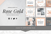 ROSE GOLD | Social Media Pack, a Social Media Template by Marigold Studios (Thumbnail 13 of 13)