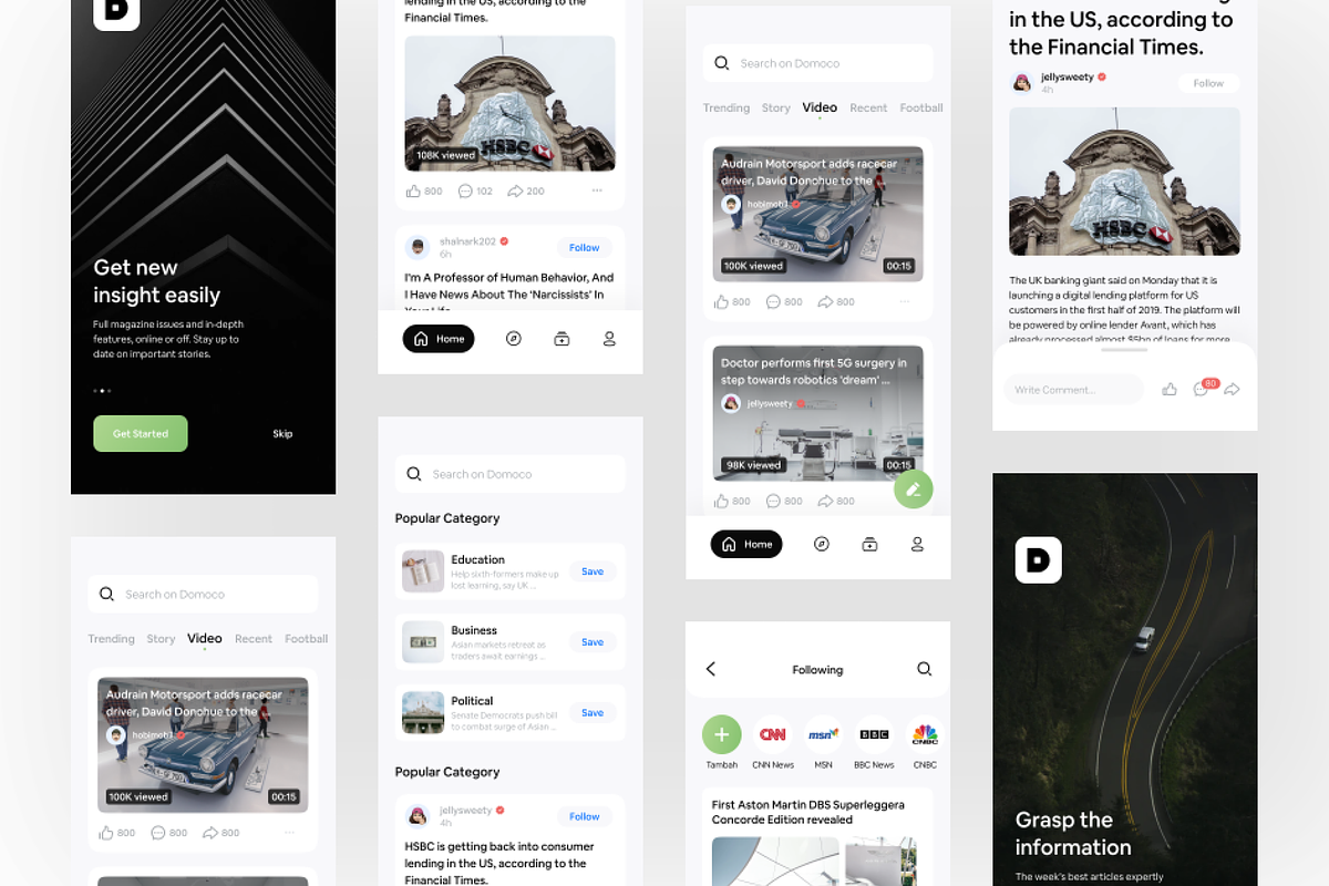 Domoco News UI KIT, a Device Mockup by Odama (Photo 5 of 5)