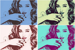 20 Pop Art Photoshop Actions Ver. 2