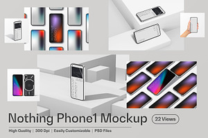 Nothing Phone 1 Mockup, an Android Mockup by Mockupdaddy