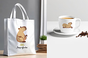 Cute Capybara, Characters set, an Animal Illustration by lenlis (Thumbnail 3 of 3)