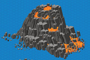 Volcano Isometric Elements, an Illustration by quicky (Thumbnail 2 of 2)