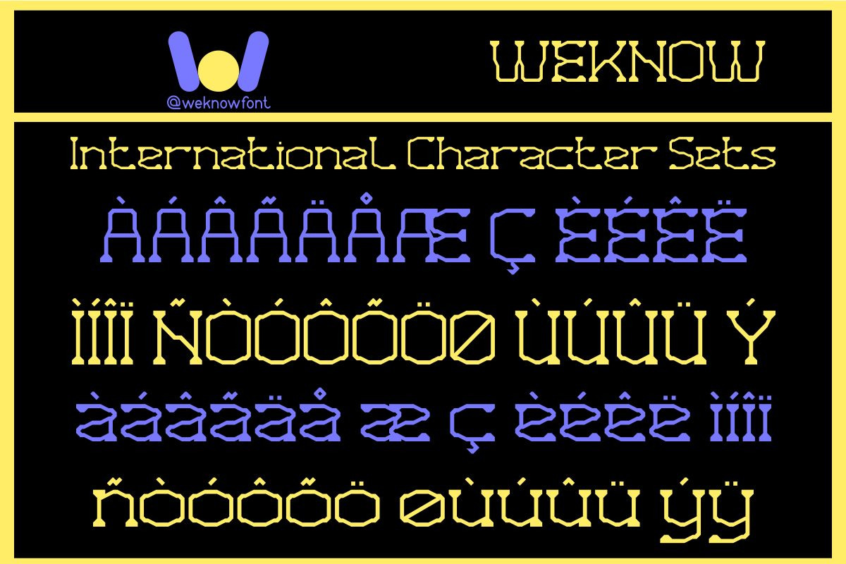 Virtual Graphic font, a Font by weknow (Photo 8 of 8)