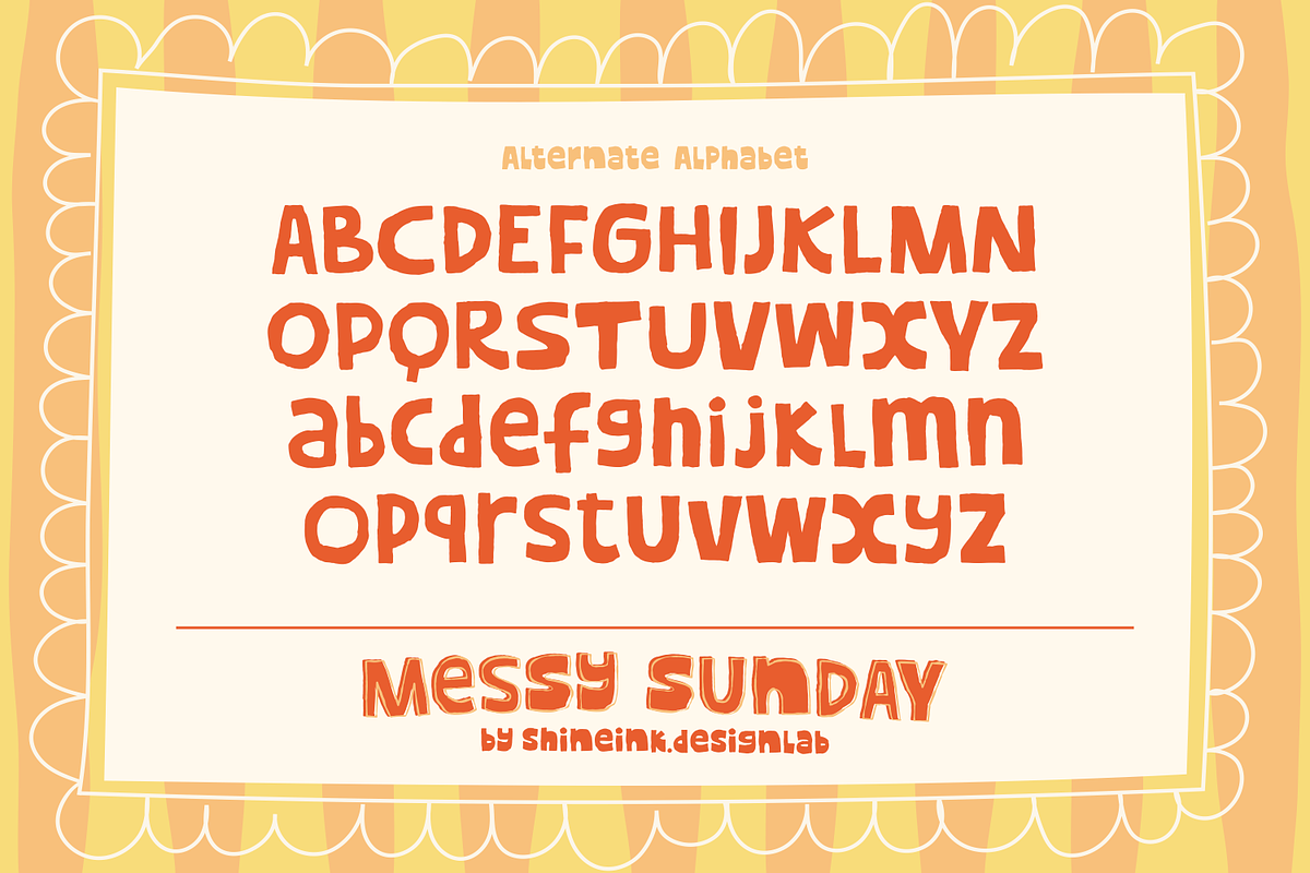 Messy Sunday – Quirky HandDrawn Font, a Handwritten Font by shineink.designlab (Photo 9 of 10)