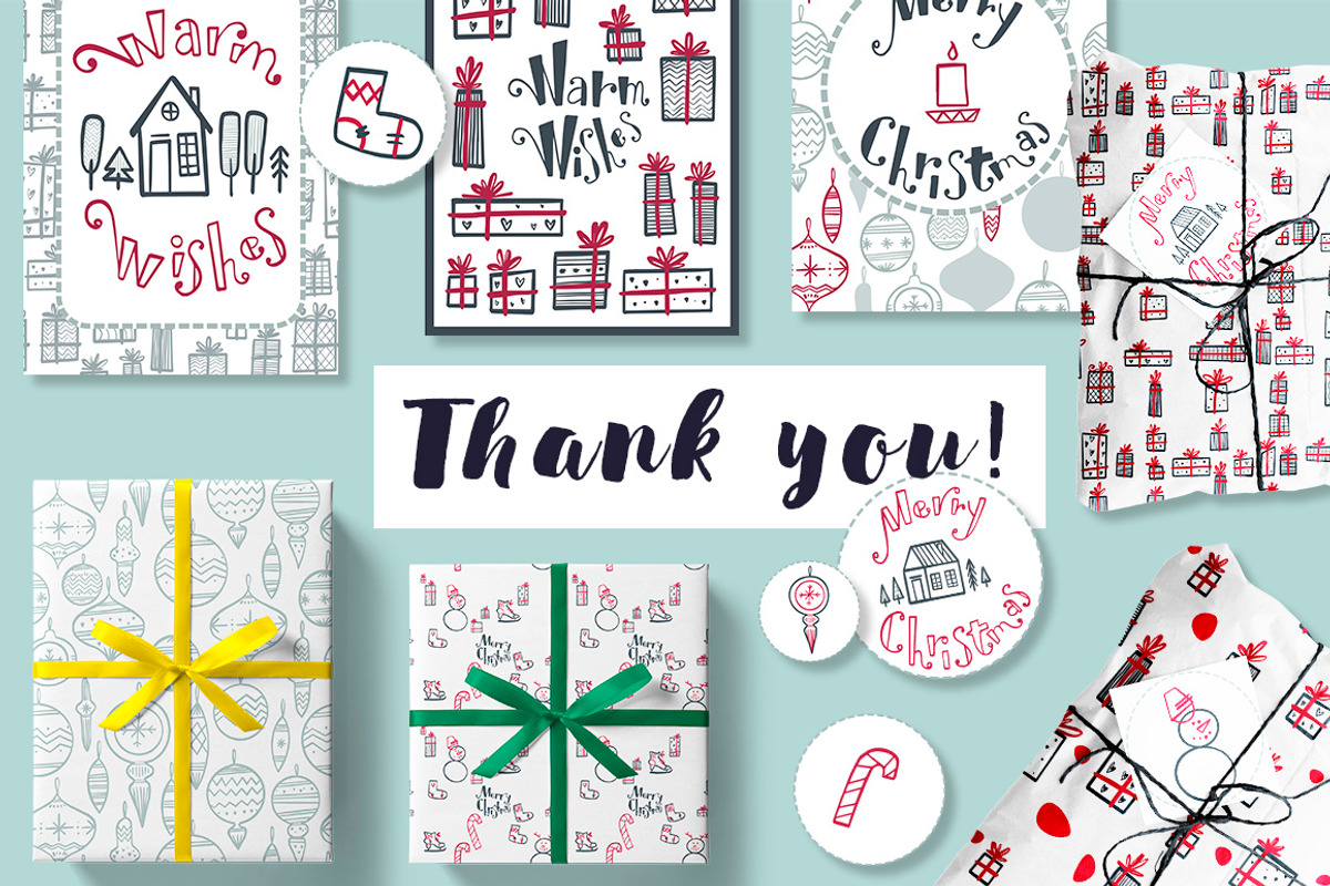 Trendy Merry Christmas, a Graphic by Ja Polina ArtShop (Photo 6 of 6)