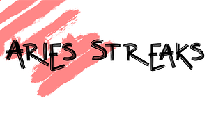 Aries Streaks Typeface